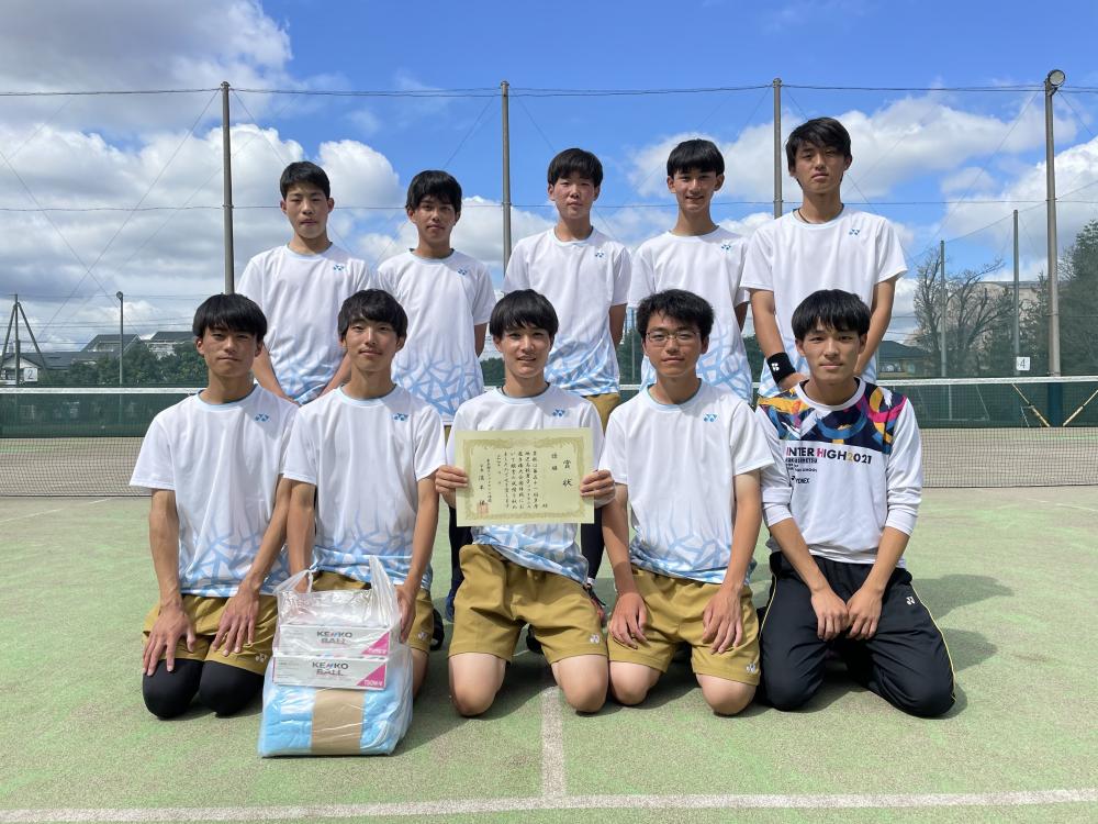 ソフトテニス部　多摩大会男子